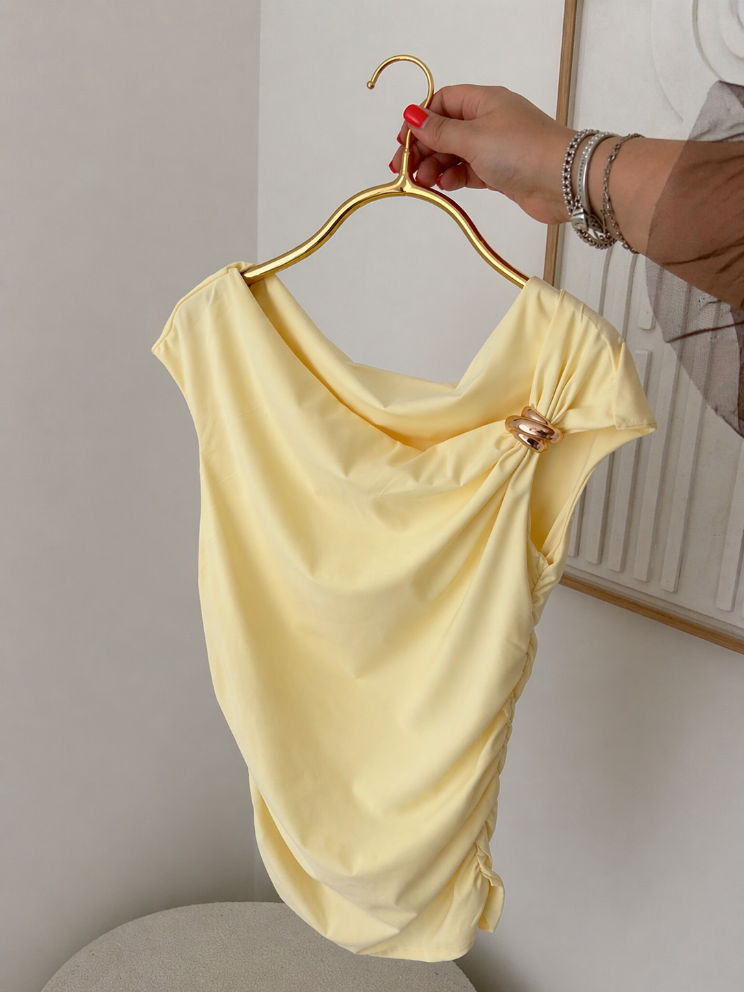 Haut eva jaune