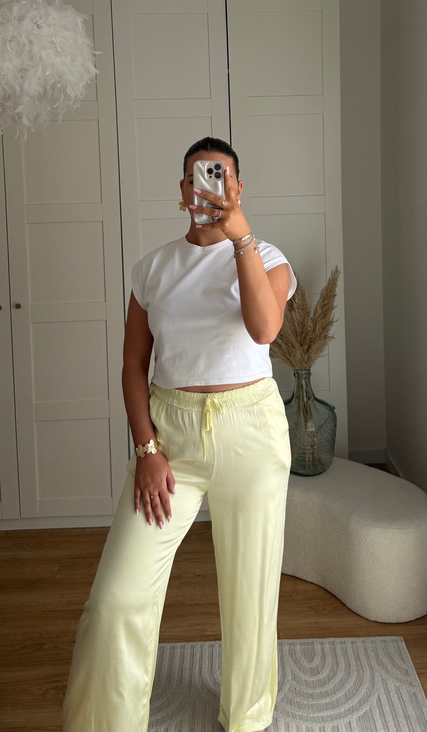 Pantalon satin jaune - đź’›