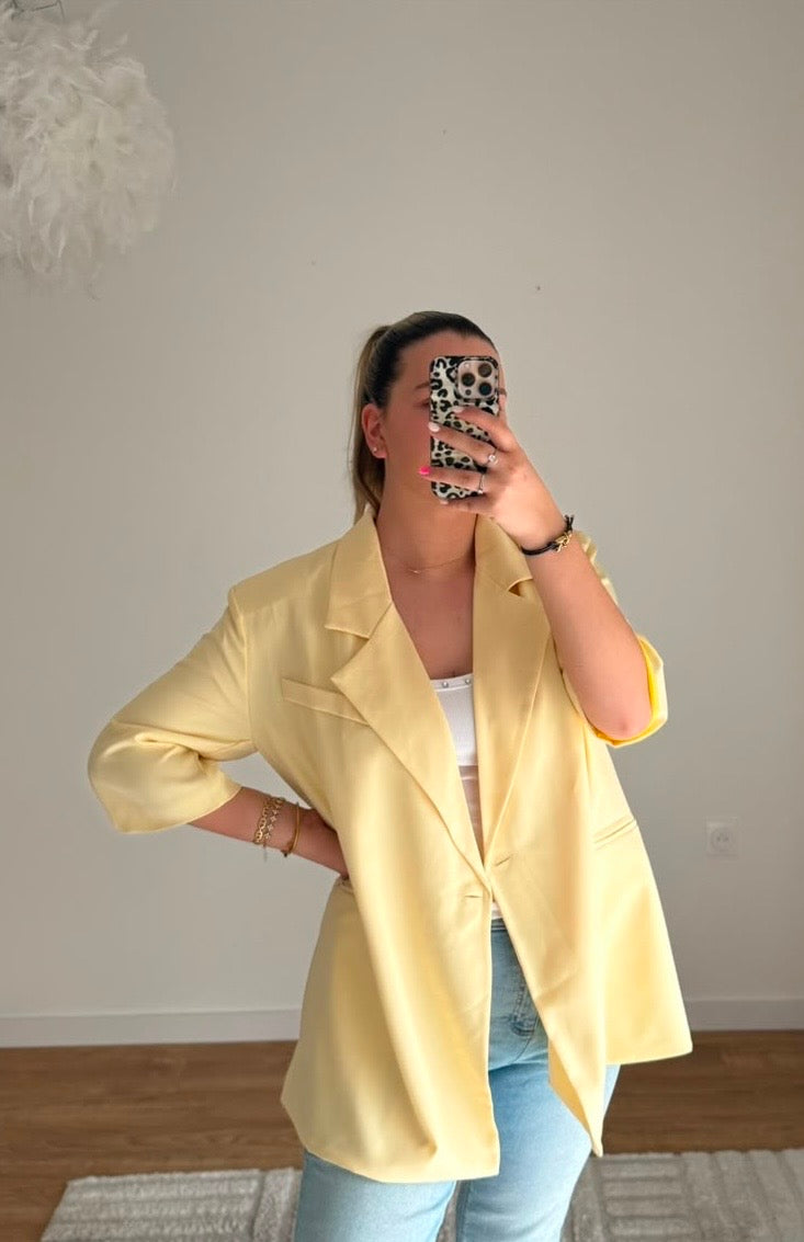 Blazer oversize jaune