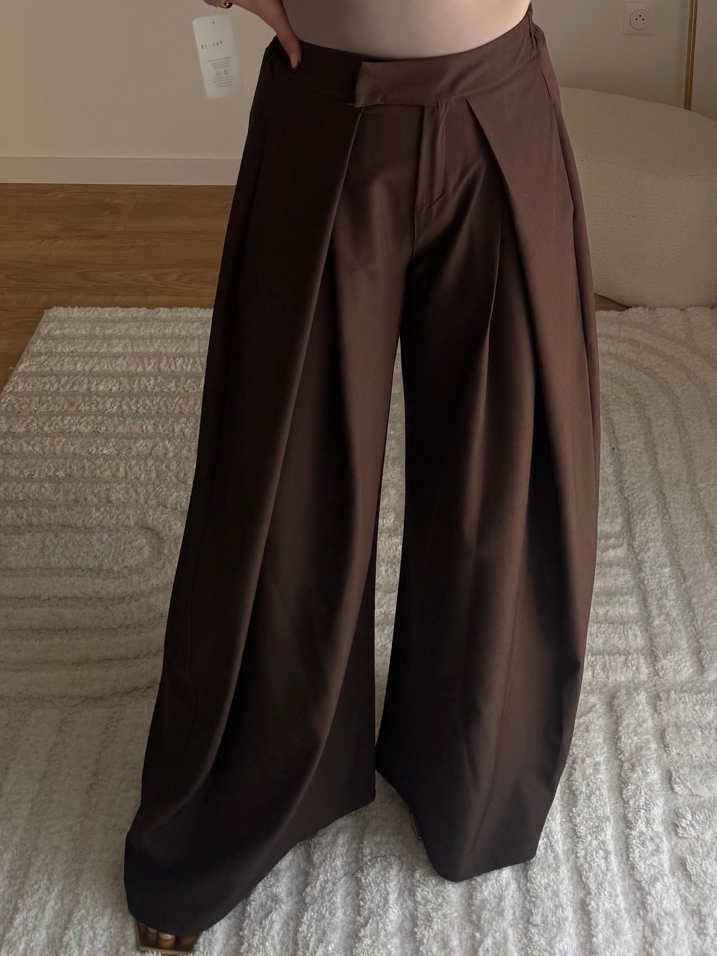 Pantalon kelly marron