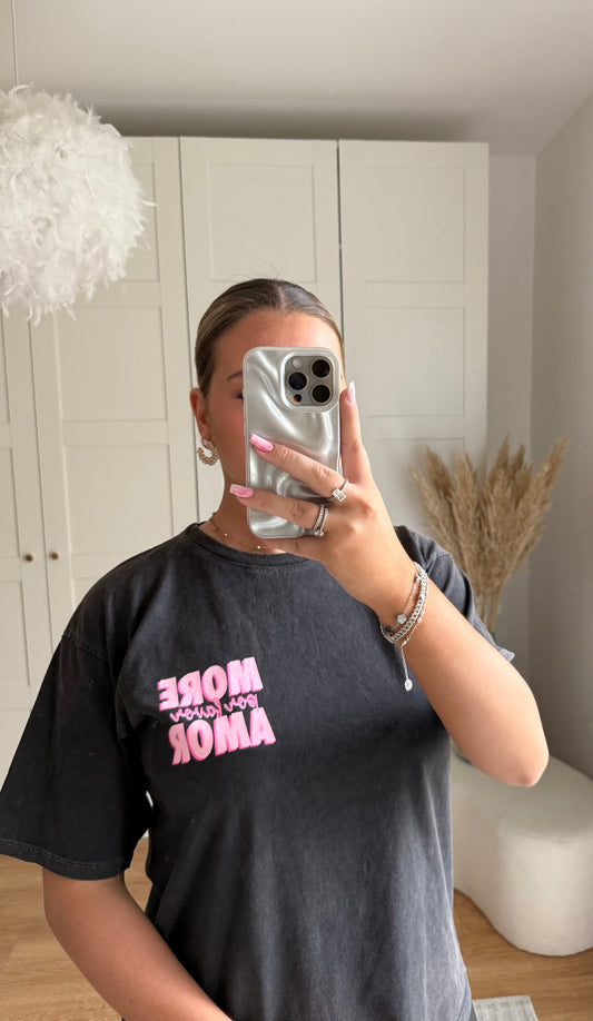 T-shirt amor - gris/noir