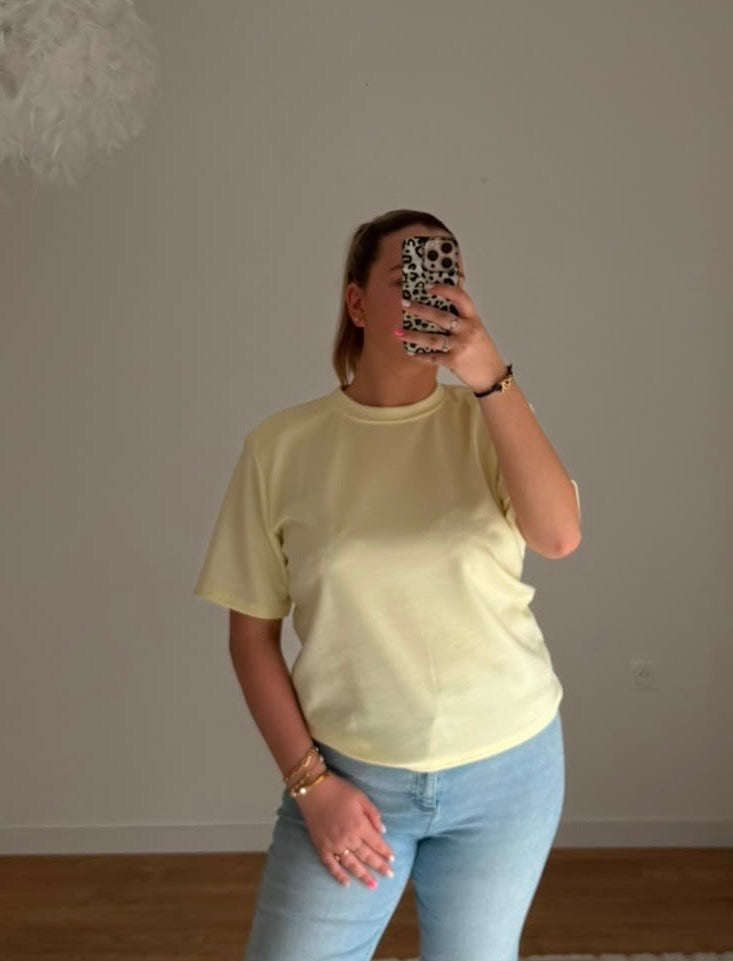 T-shirt simple jaune
