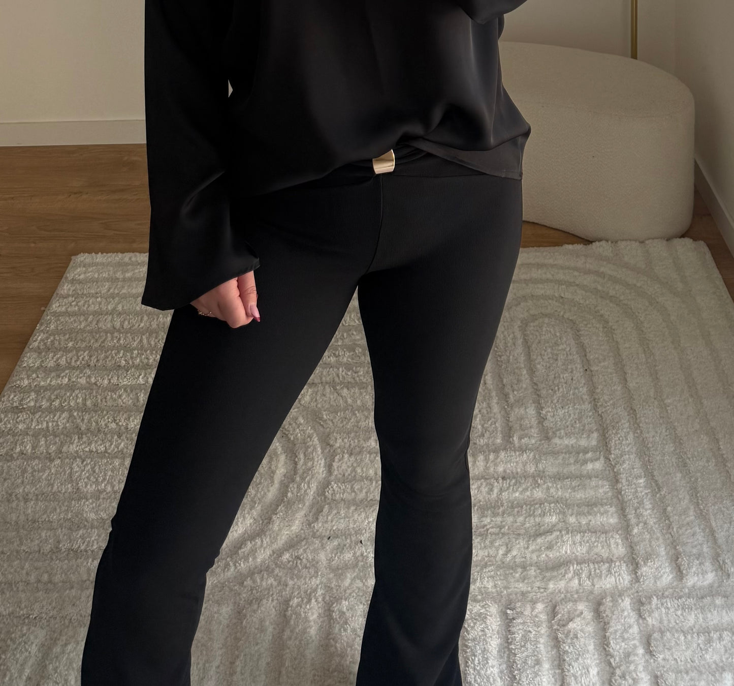 Pantalon boucle noir