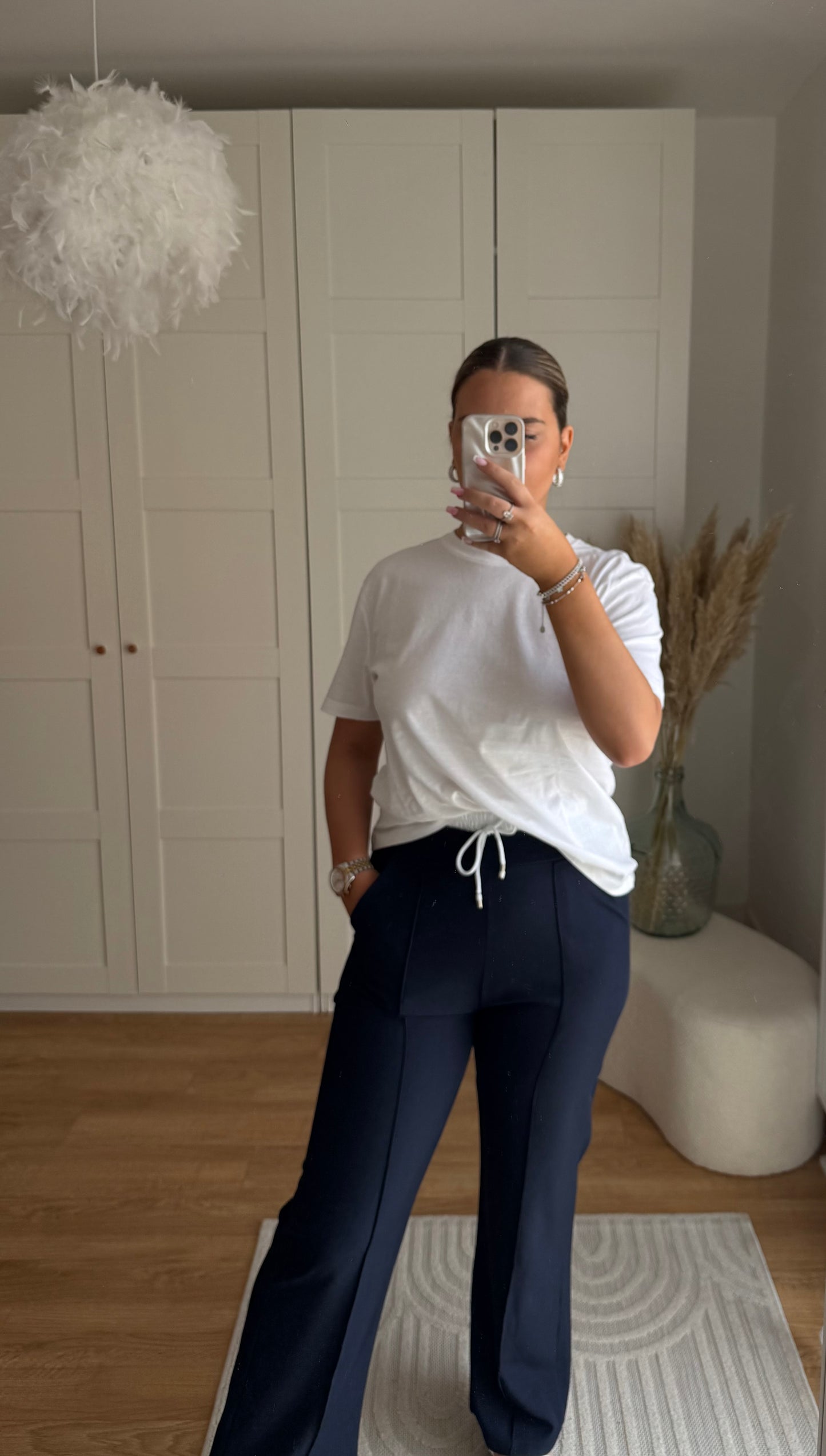 Pantalon bleu inspi zara