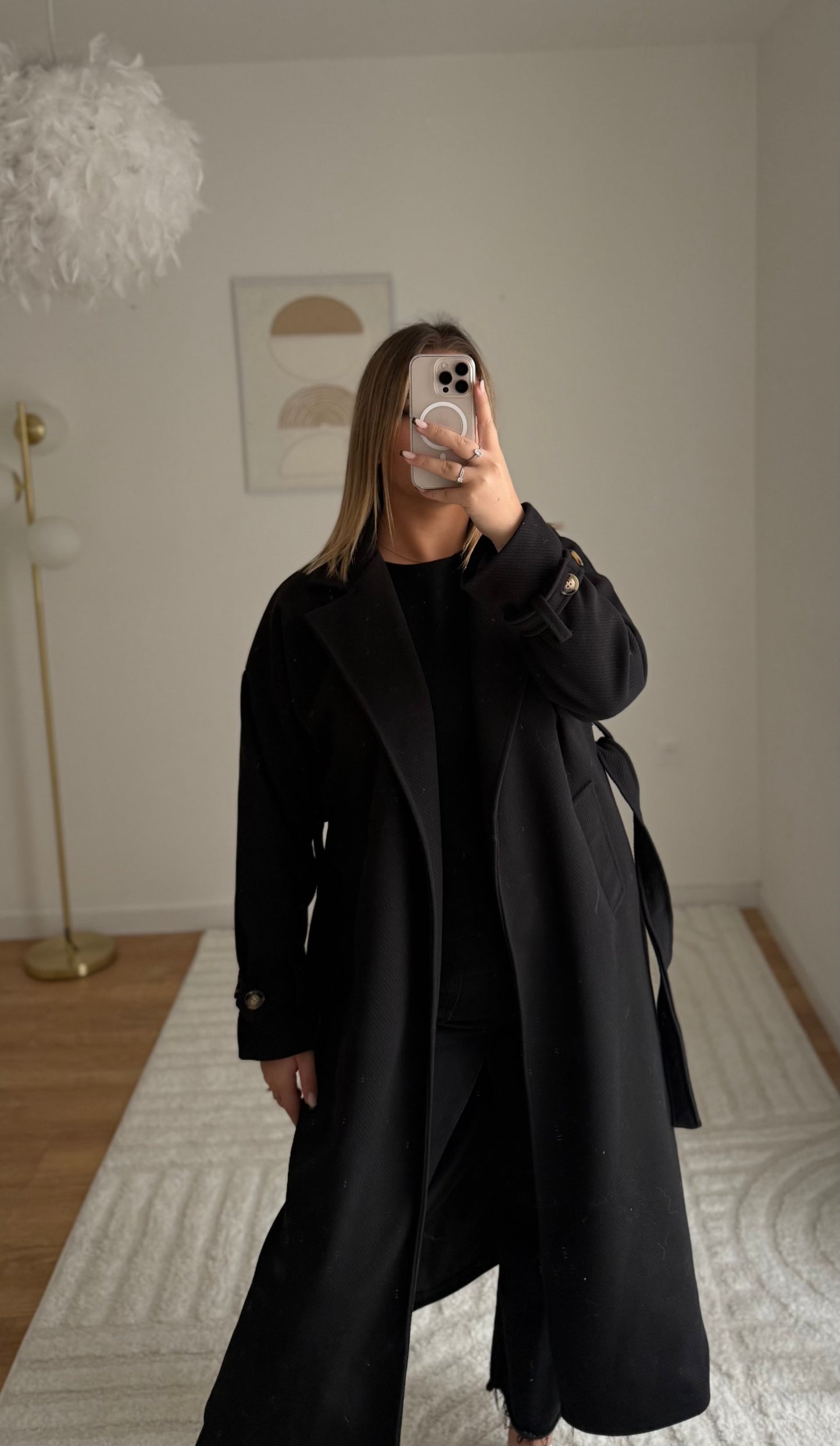 Manteau long noir