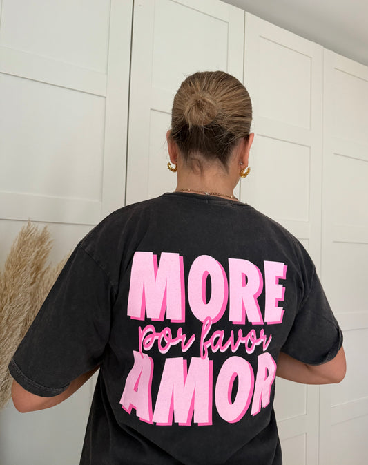 T-shirt amor - gris/noir