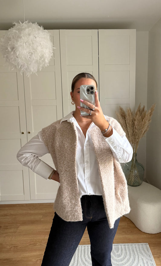 Veste sans manche - beige