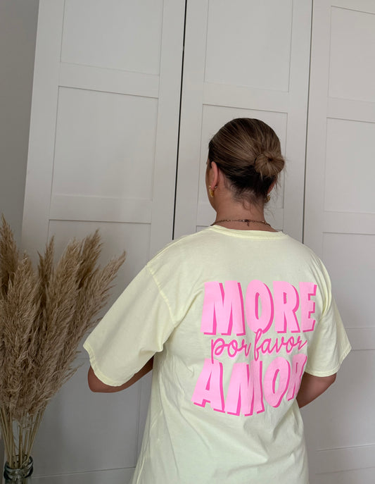 T-shirt amor - jaune