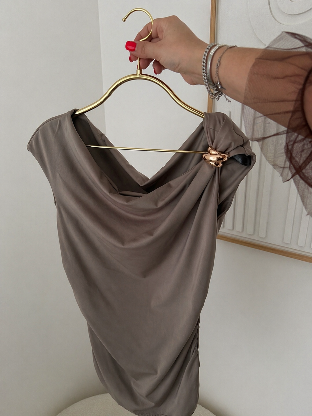 Haut eva beige clair