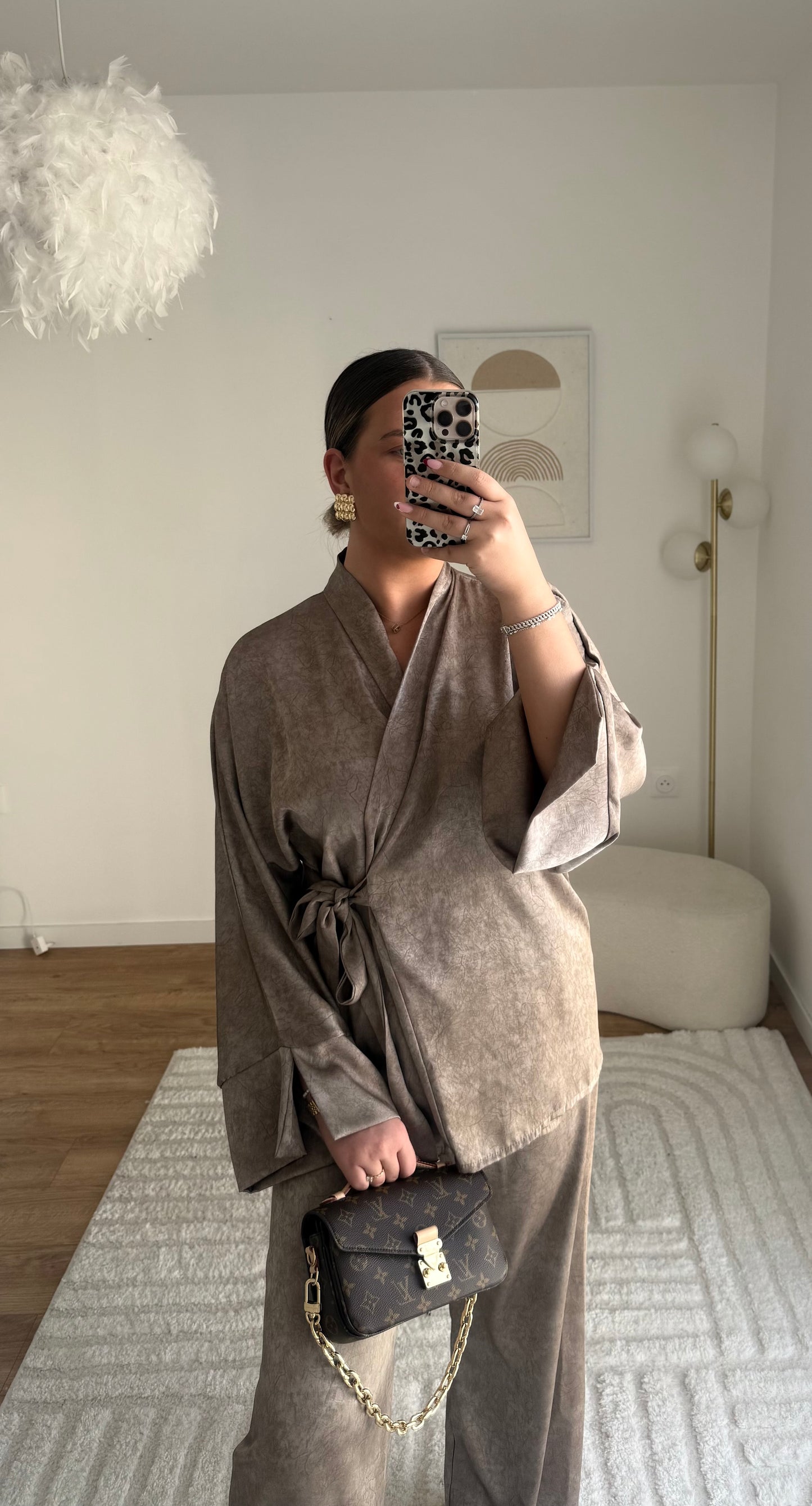 Ensemble kimono beige