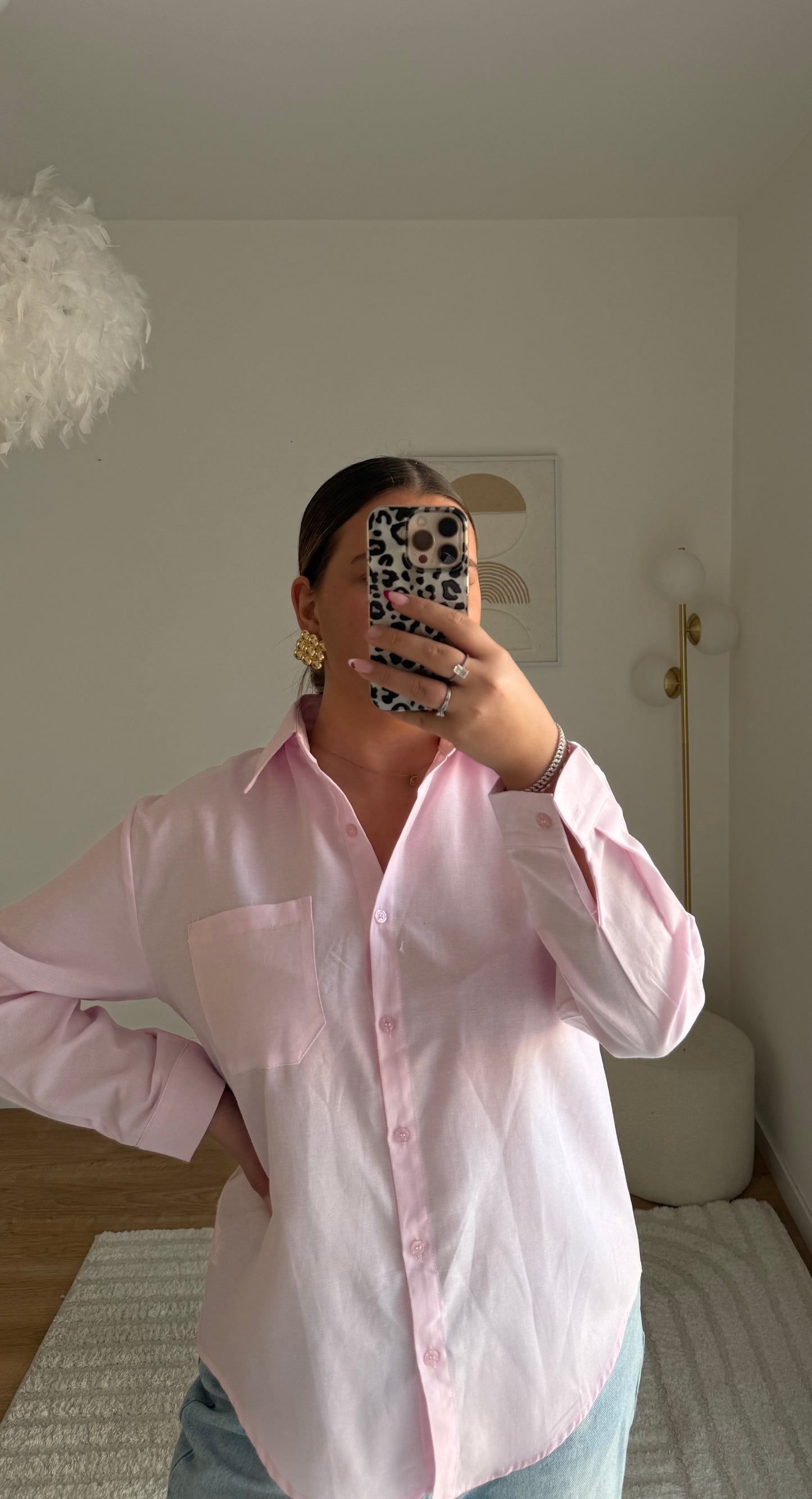 Chemise rose